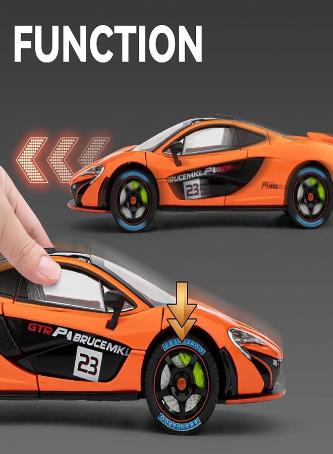 Magicwand 1:24 Scale Die-Cast Mcllaren P1 GTR【Large】【Box Packing】 with 4 Openable Doors,Pull Back Action,Lights,Music【Random Color】【Pack of 1】 - Image 4